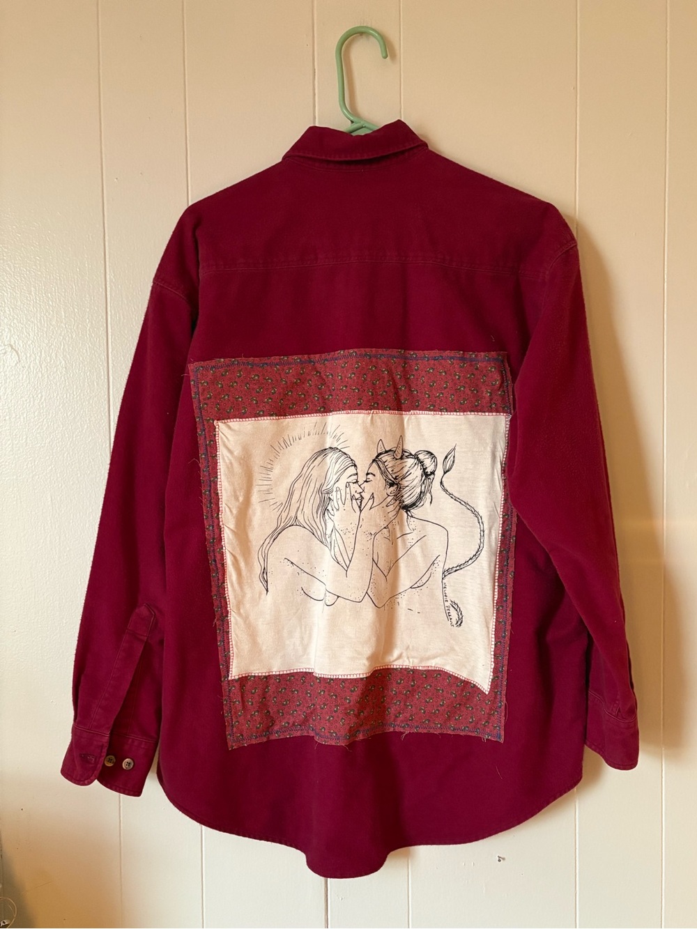 Melodie Perrault Upcycled Sapphic Love Flannel